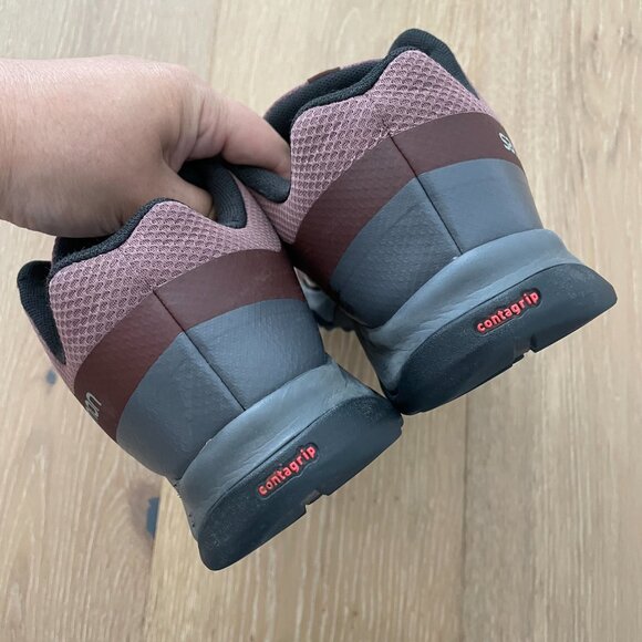 Salomon Shoes Women 8.5 Kaneo W 413812 Hiking Peppercorn Mahogany Burgundy - Picture 9 of 14